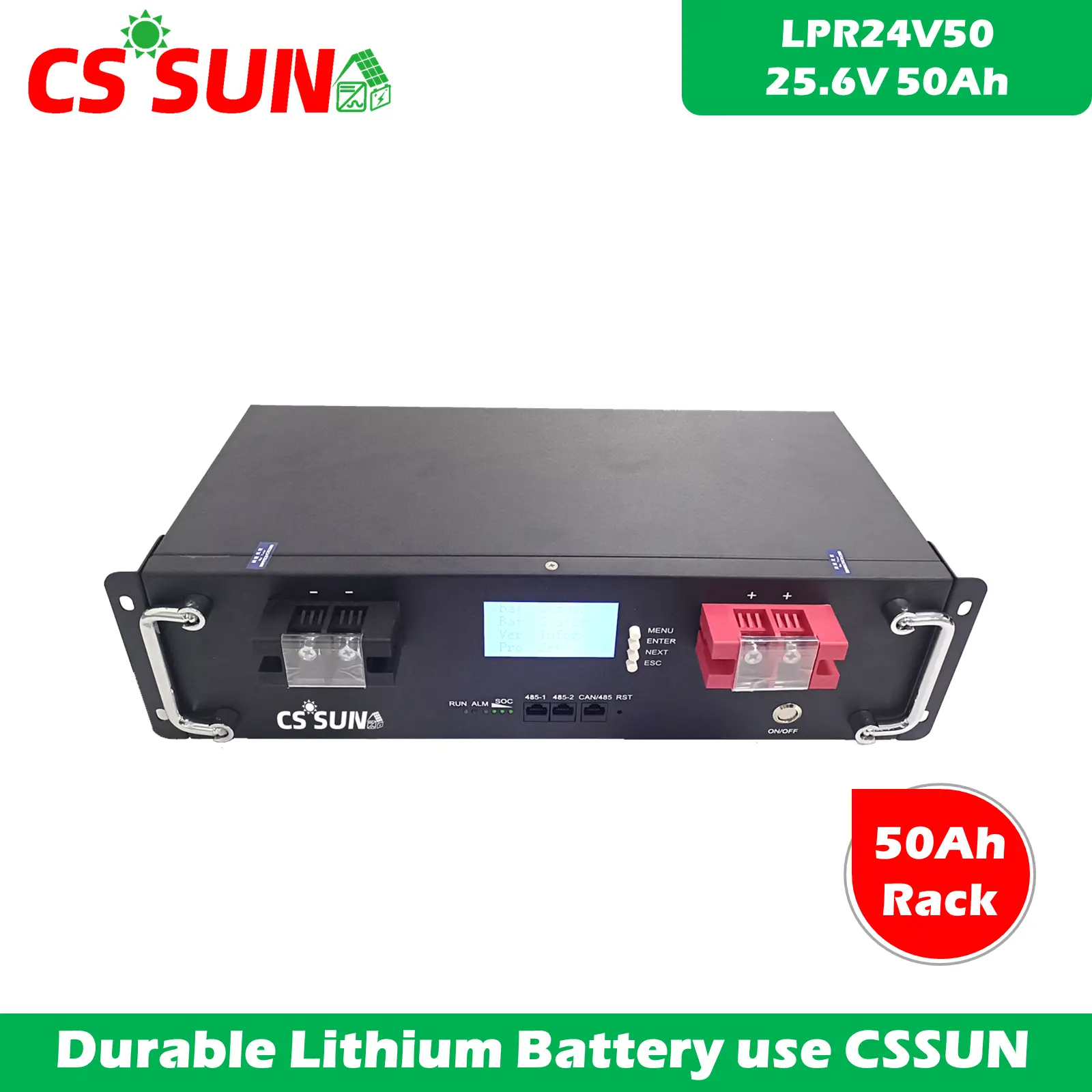 Lpr24V50 25.6V 50Ah Lifepo4 Batteries For 19’Rack