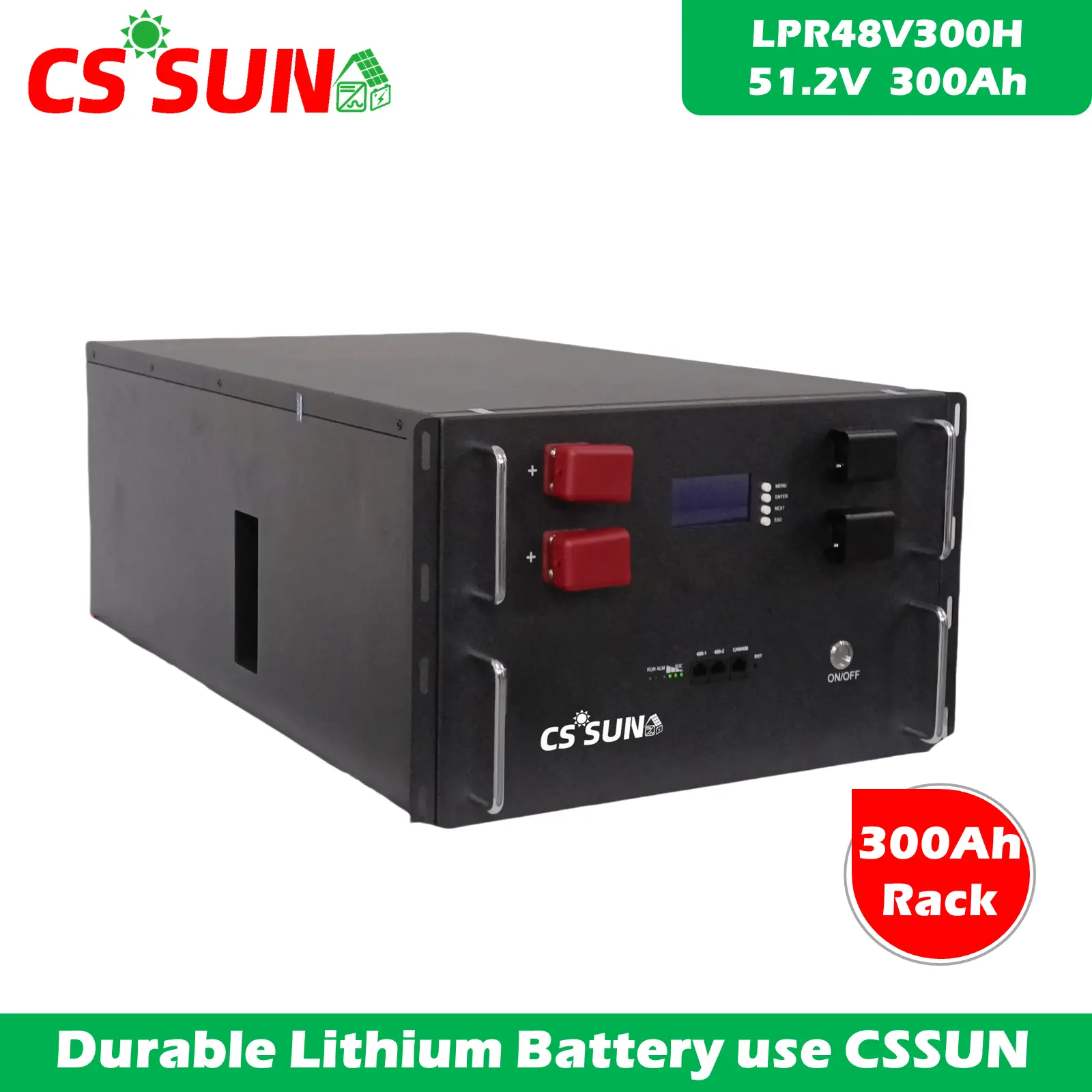 LPR48V300H 51.2V 300Ah LifePO4 Batteries For 19’Rack