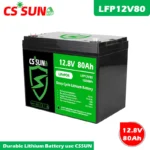 12V LiFePO4 battery for solar energy storage