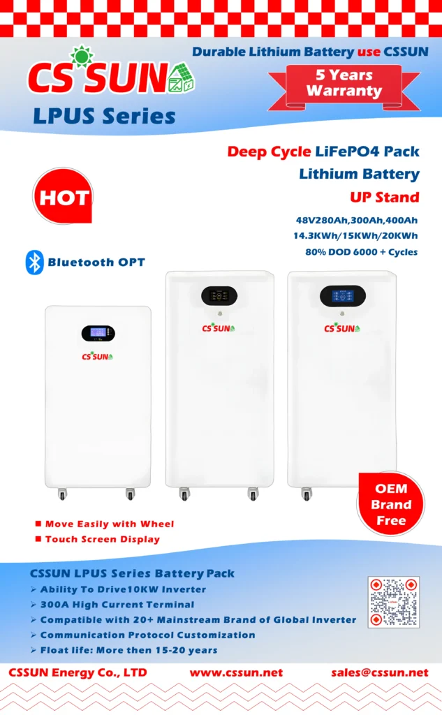 ·018 Cssun Lpus Series Up Stand Lifepo4 Batteries