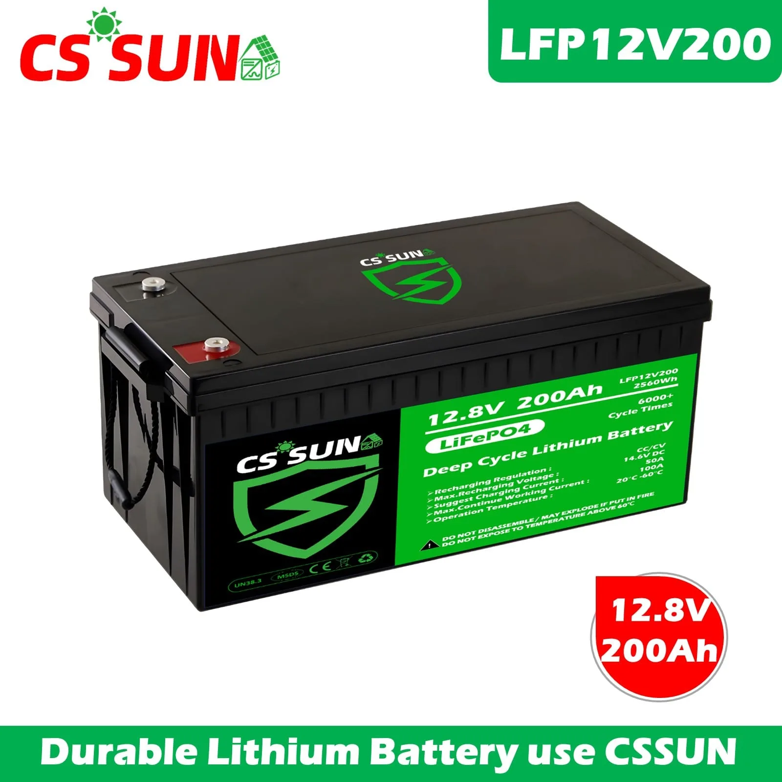 24V LiFePO4 battery for solar energy storage