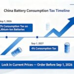 Important Notice: Upcoming China Lithium Battery Consumption Tax Adjustment